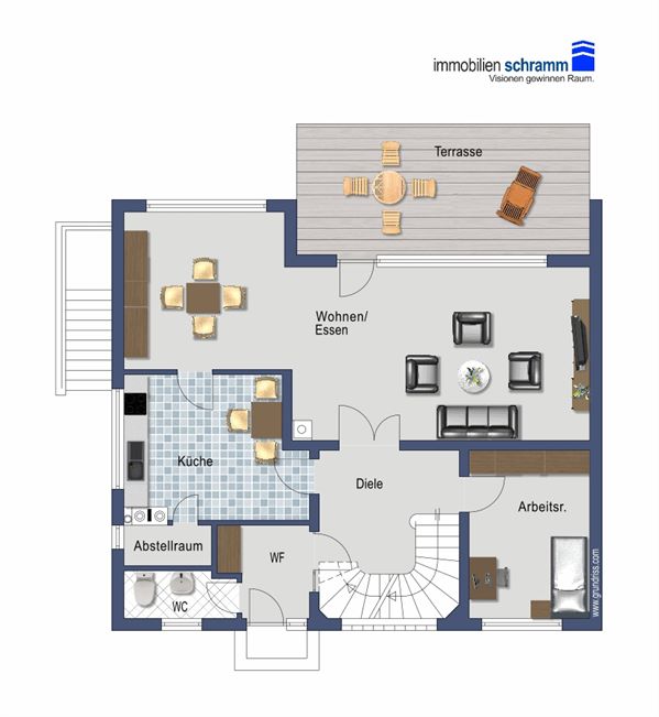 Grundriss Erdgeschoss Einfamilienhaus Mehlingen